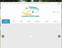 Tablet Screenshot of campinggregoire.com